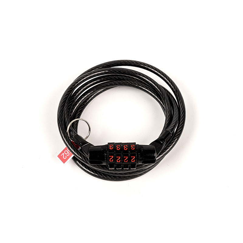 0,1 kg trek- en afschuifbestendig gecodeerde stalen kabelvergrendeling