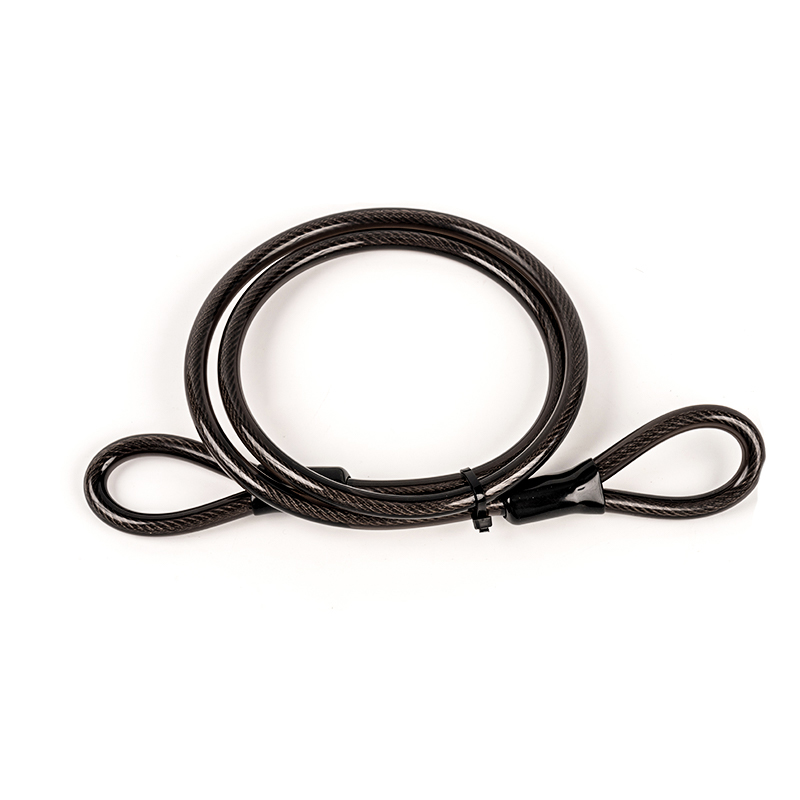 120 cm roestvrijstalen draad PVC spiraal touwstalen kabelslot